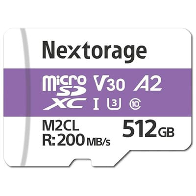 NX-M2CL512G microSDXC UHS-I V30 U3 CL10 メモリーカード 512GB