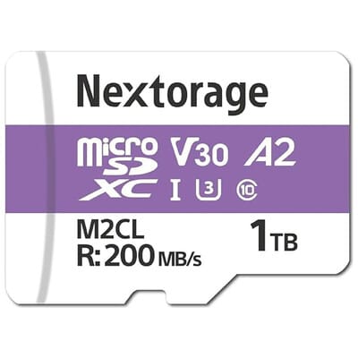 NX-M2CL1TB microSDXC UHS-I V30 U3 CL10 メモリーカード 1TB
