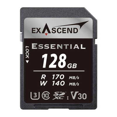 Essential UHS-I SDXC Card 128GB V30 EX128GSDU1-S