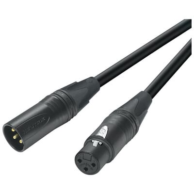EC005-B XLRケーブル 0.5m ノイトリック仕様 黒
