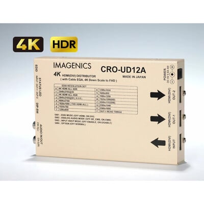 CRO-UD12A 4K HDMI(DVI) 1入力2分配器