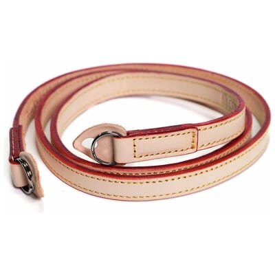 フジヤカメラ80th×蔵Cura 馬革(ヌメ) ネックストラップ コバ朱色