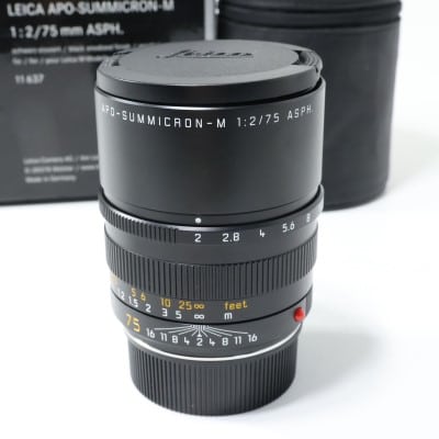 ライカ アポ・ズミクロンM f2/75mm ASPH. ブラック 11637C