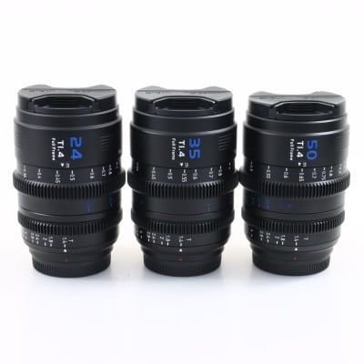 マウント交換式シネマレンズ T1.4 Full Frame 3本セット(24mm/35mm/50mm) E/ブラック(L/RF/Z交換ADP付)