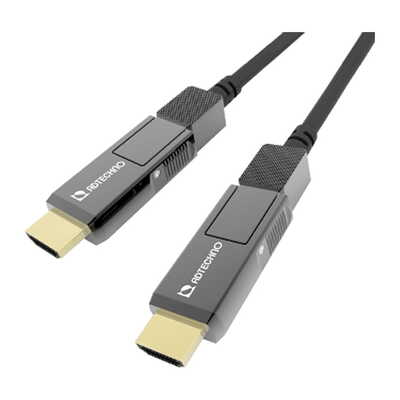 AHG-020M 18Gbpsフルスペック対応高強度光ファイバ脱着式HDMIケーブル 20m